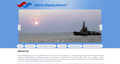 Desktop Screenshot of allianceshippingservices.com
